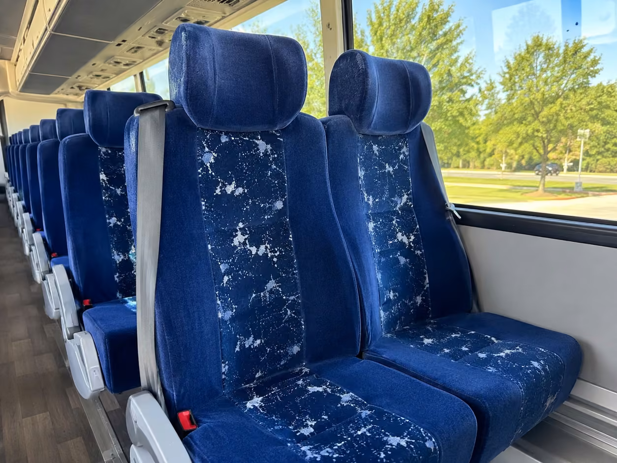 orlando charter bus interior